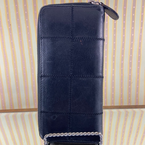 Co-Lab Black Leather Patchwork Wallet - Picture 11 of 14